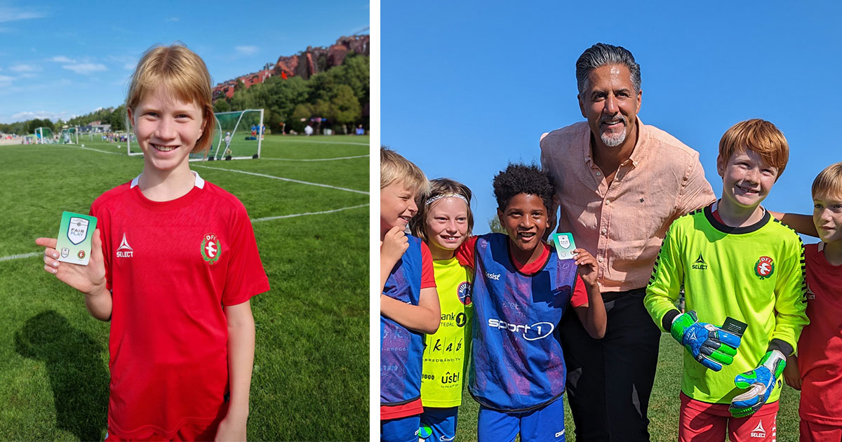 DFI fotball har innført et grønt kort i fotballen – et Fair Play kort.