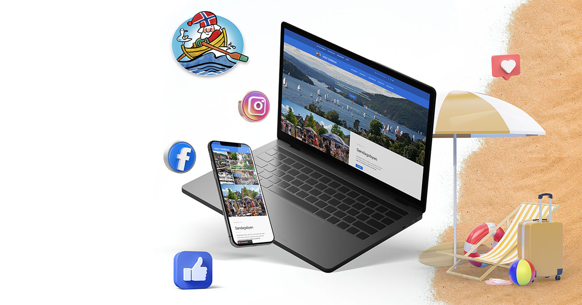 Visit Drøbak ny hjemmeside og hjelp i sosiale medier