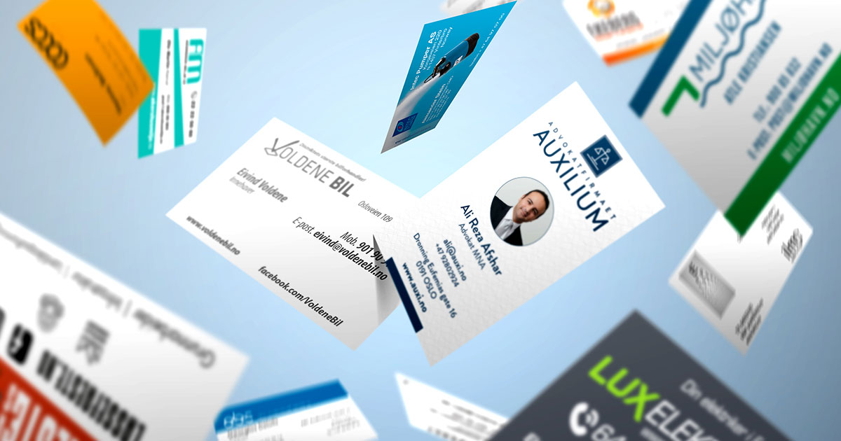 Flere visittkort, lavere pris: Enkelt og smart